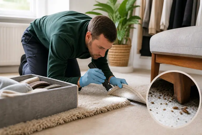 Carpet Beetle Control inspection detail
