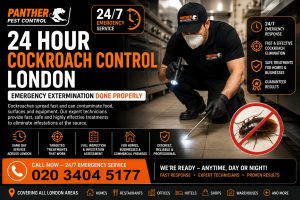 24 Hour Cockroach Control London: Emergency Extermination Done Properly