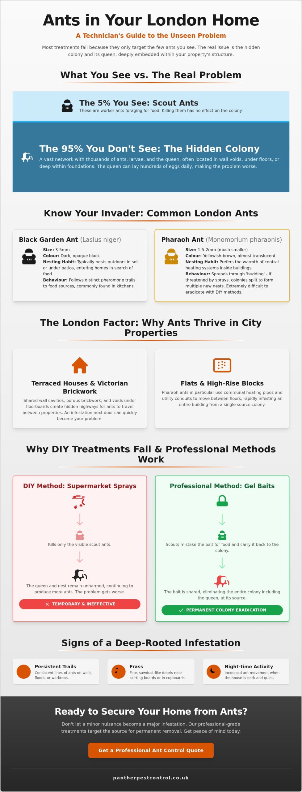 Ants in House: A Professional Guide to London Home Eradication